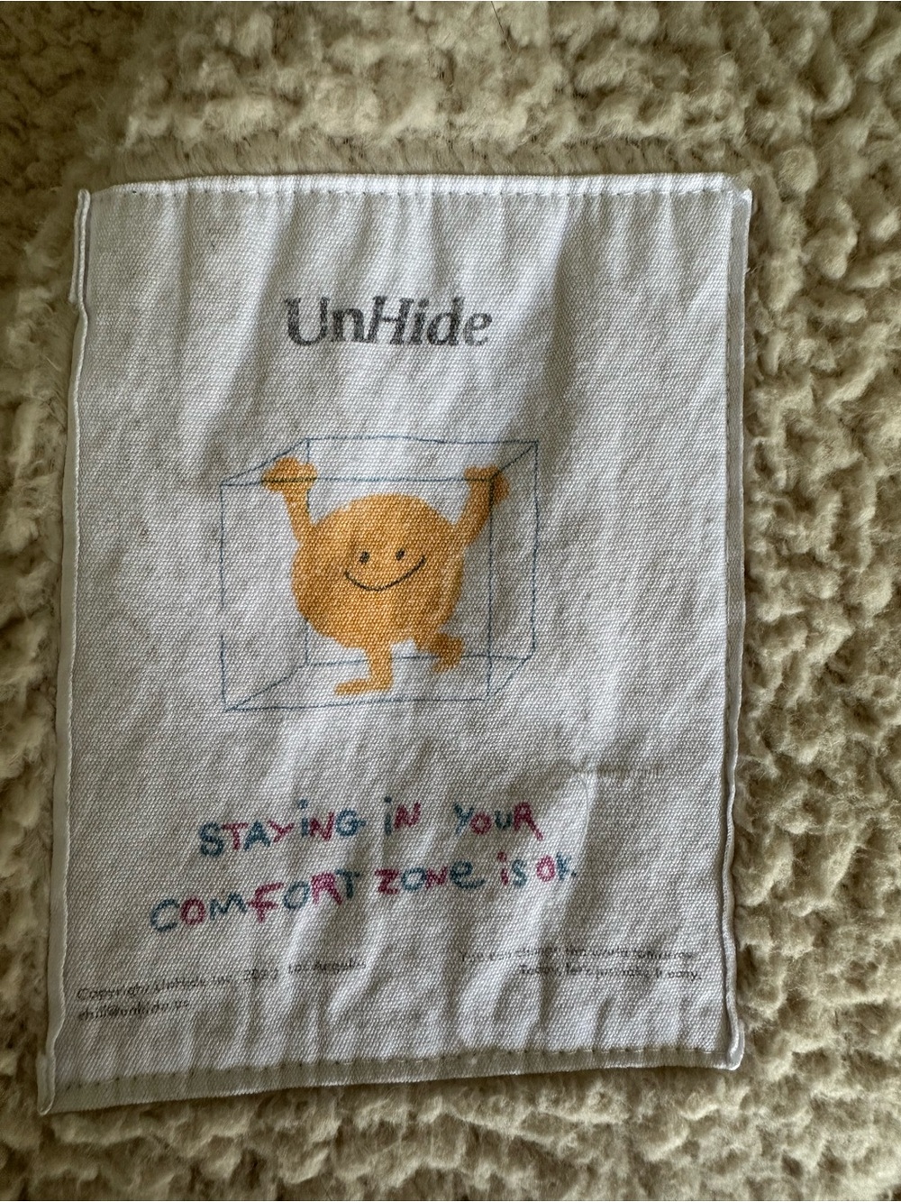 UnHide Hooded Teddy Jacket in Cream size medium - Picture 12 of 12